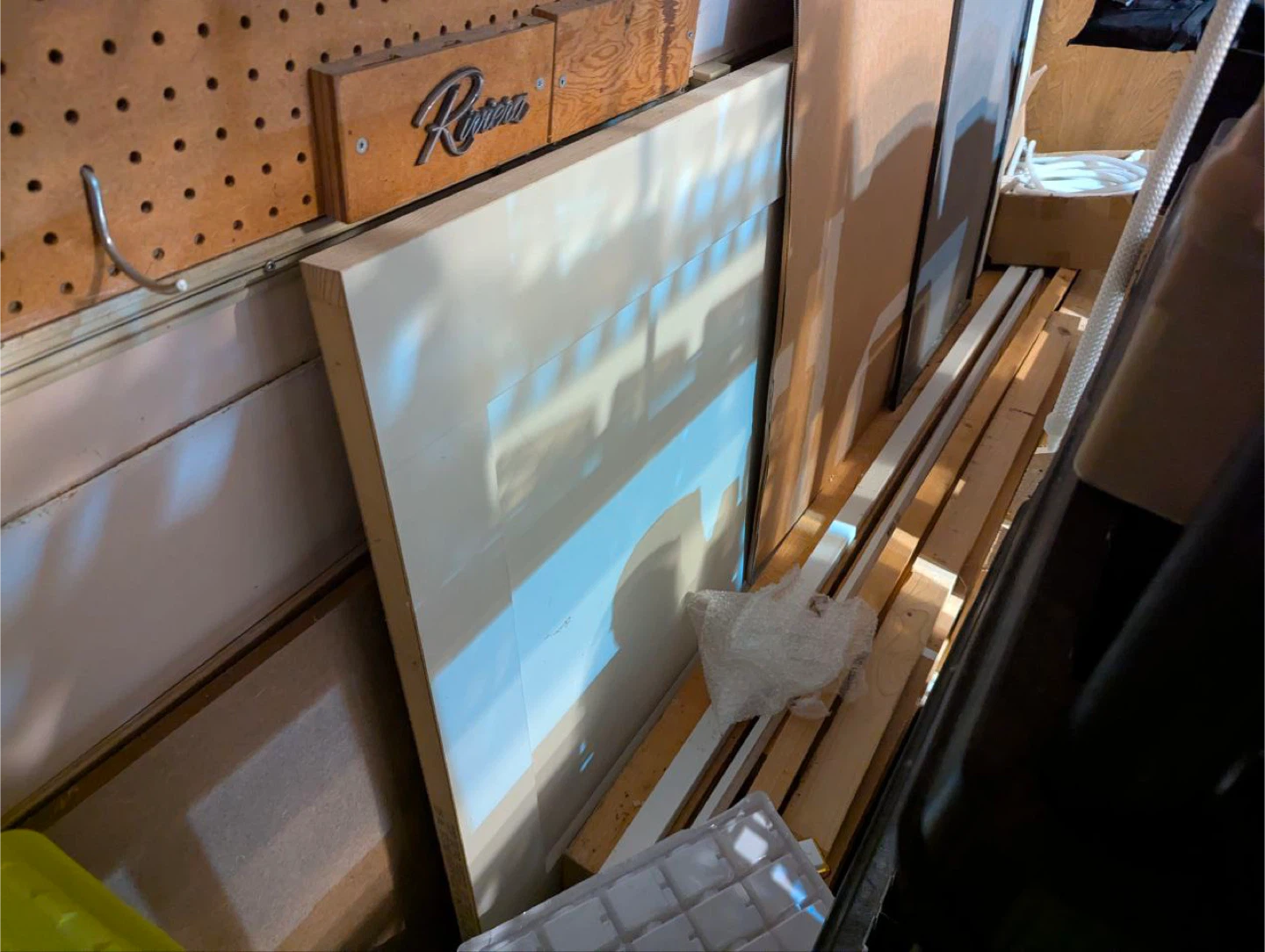 Barn door and mounting kit