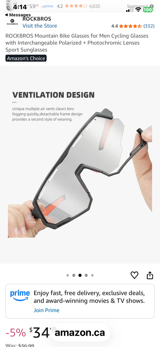 ROCKBROS Polarized Cycling Glasses - photo 5