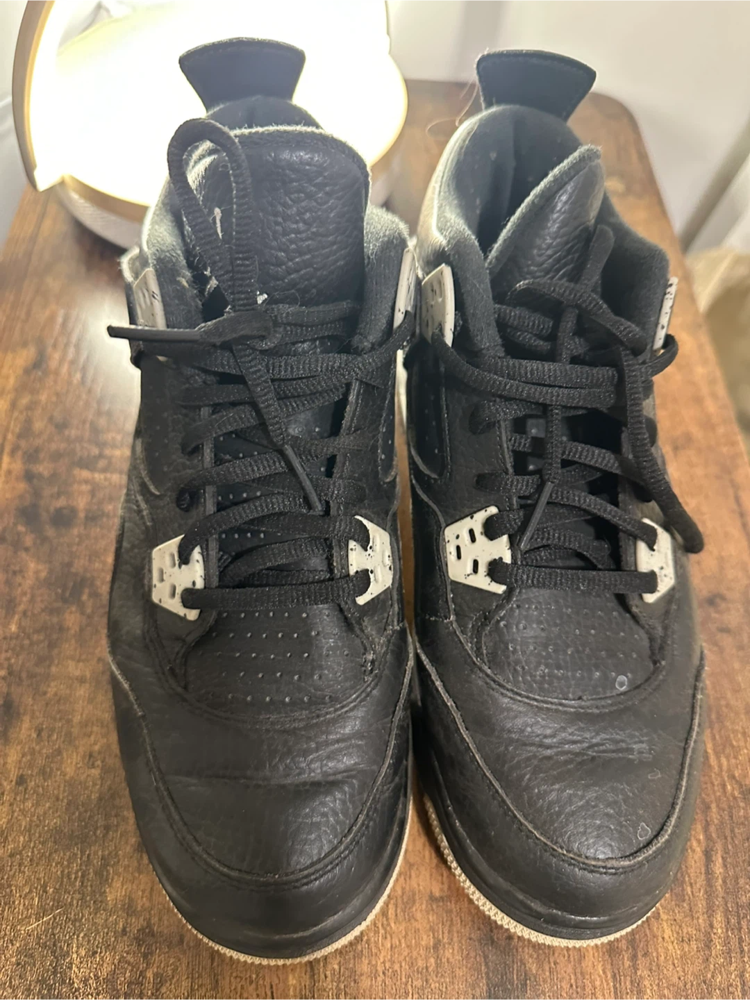 Black Air Jordan 4 Retro oreo
