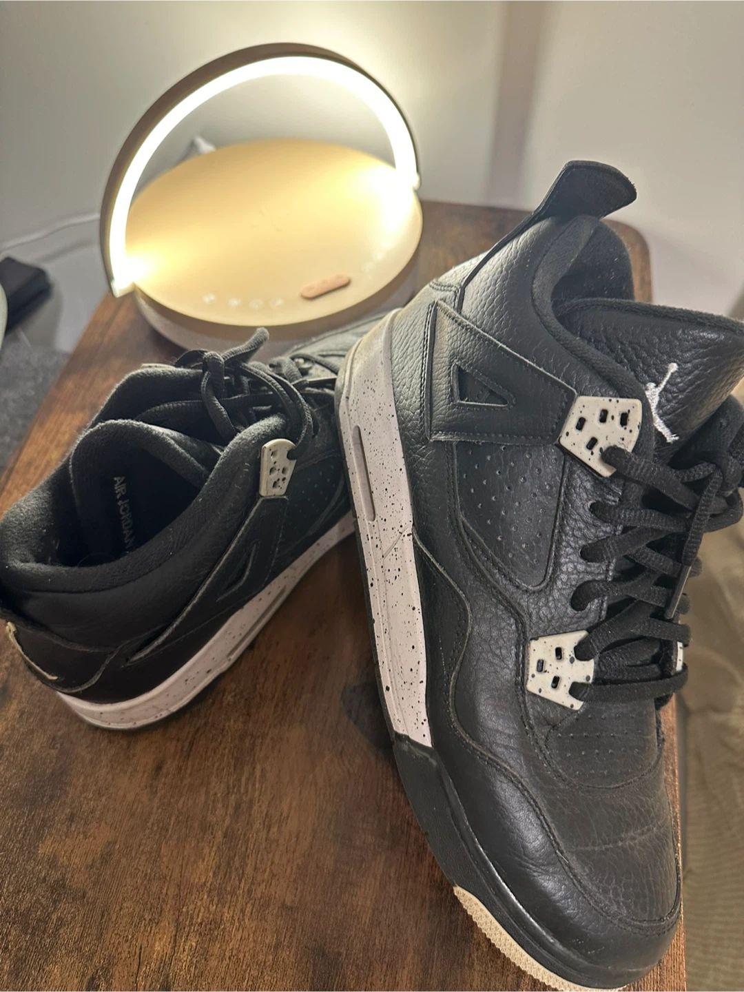 Black Air Jordan 4 Retro oreo - photo 2