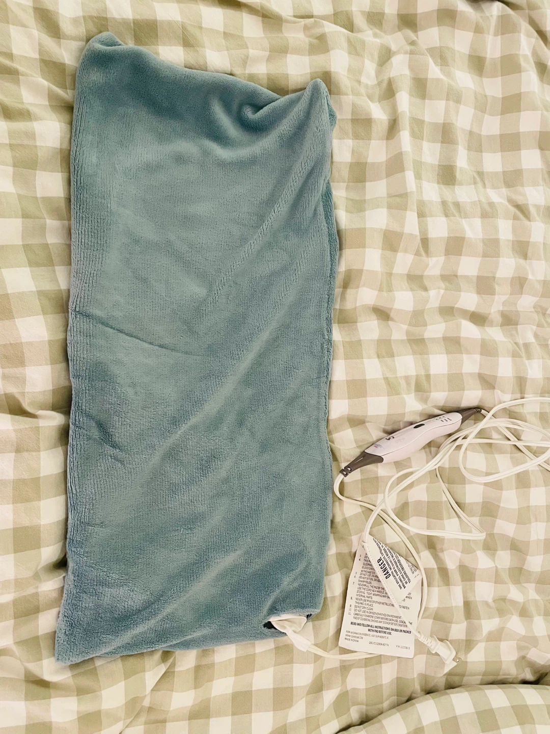 Soft Teal Heating Pad