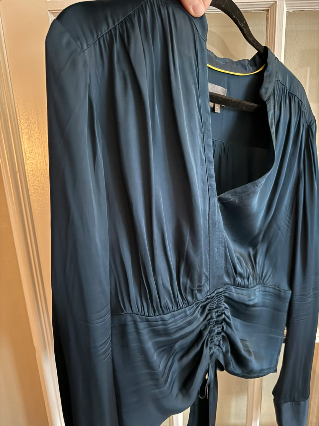 Anthropologie Navy Blue Blouse Top - photo 3