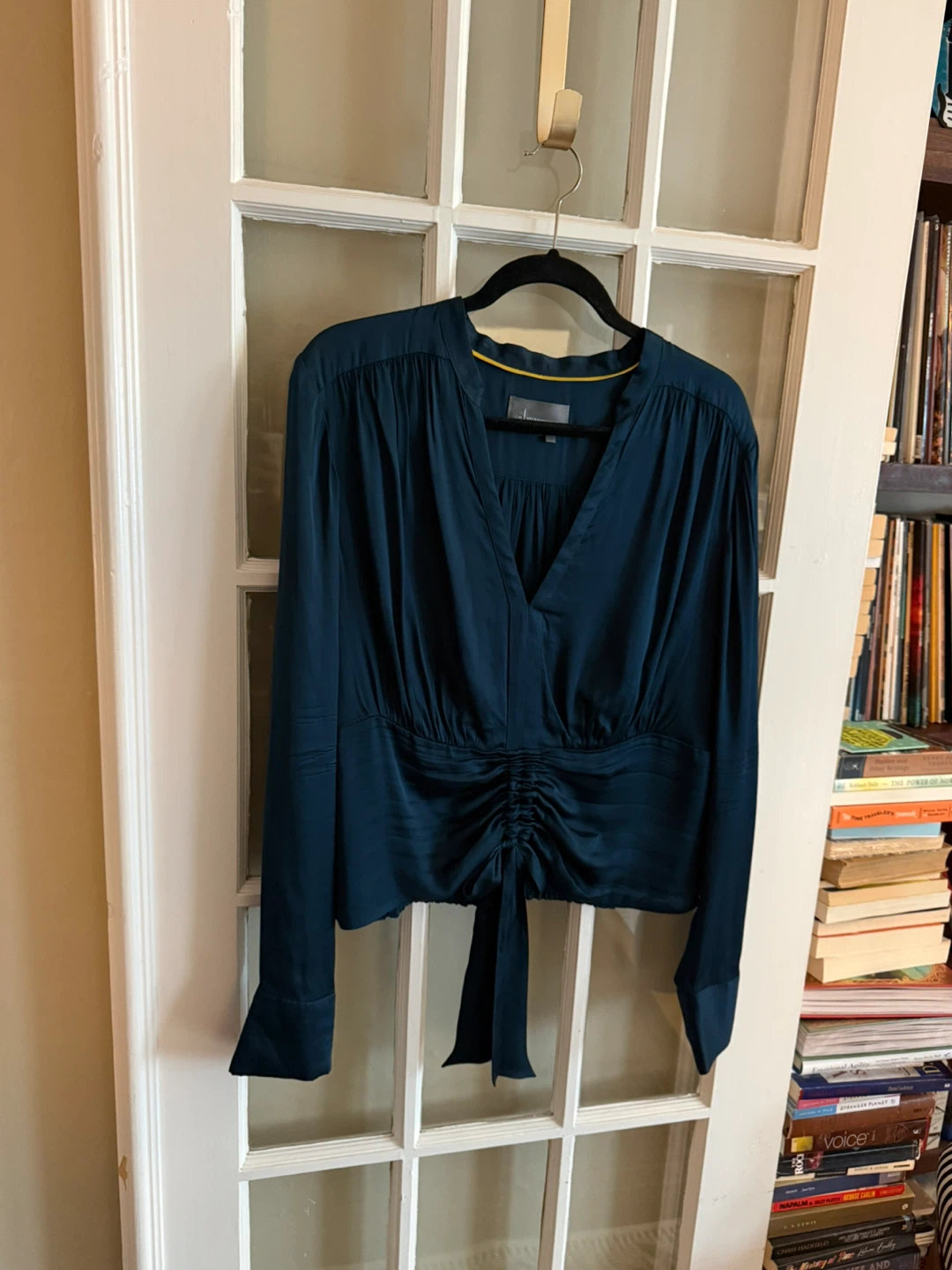 Anthropologie Navy Blue Blouse Top - photo 2