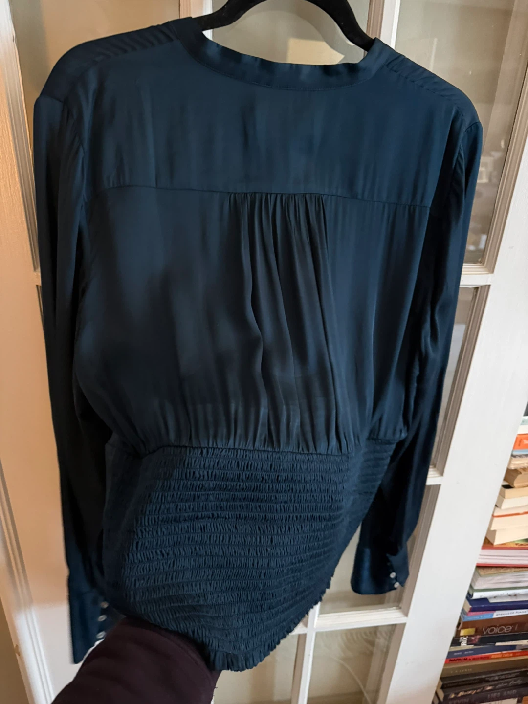 Anthropologie Navy Blue Blouse Top - photo 5