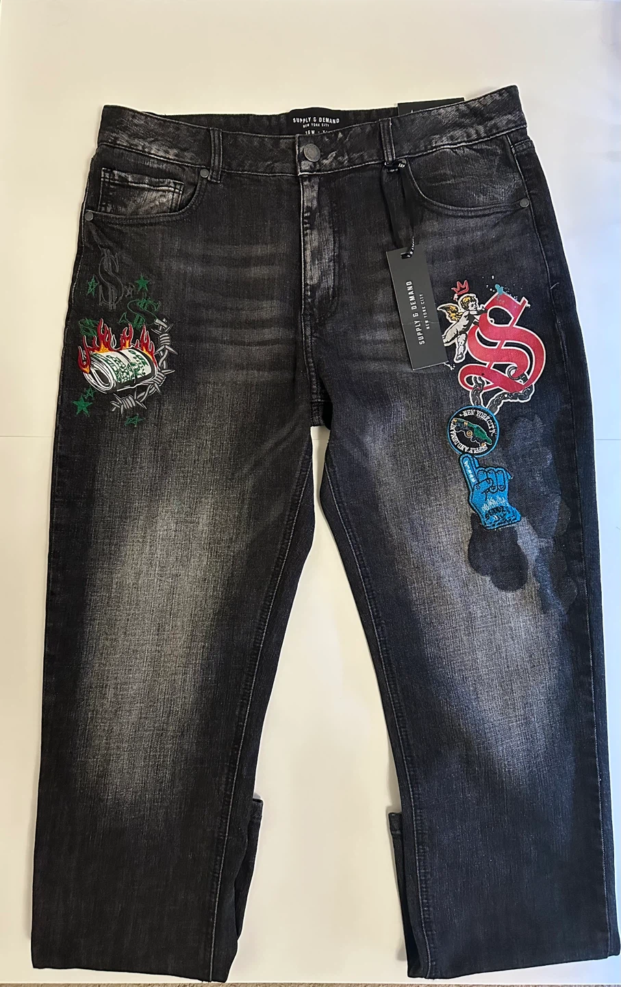 Supply & Demand Slim Fit Jeans - Black Wash