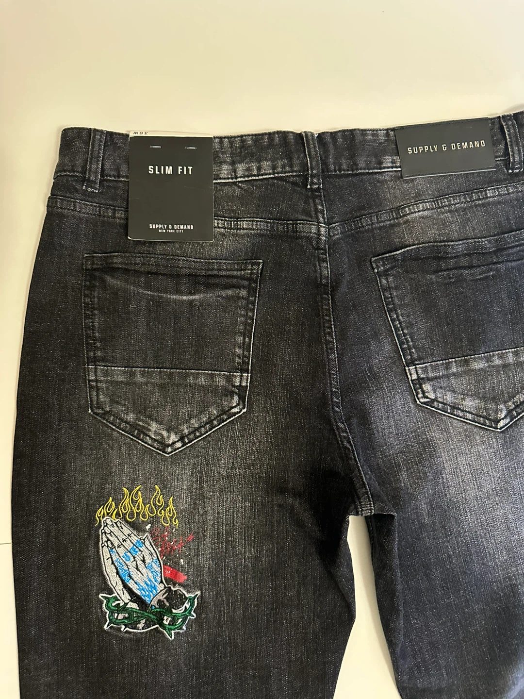 Supply & Demand Slim Fit Jeans - Black Wash - photo 5