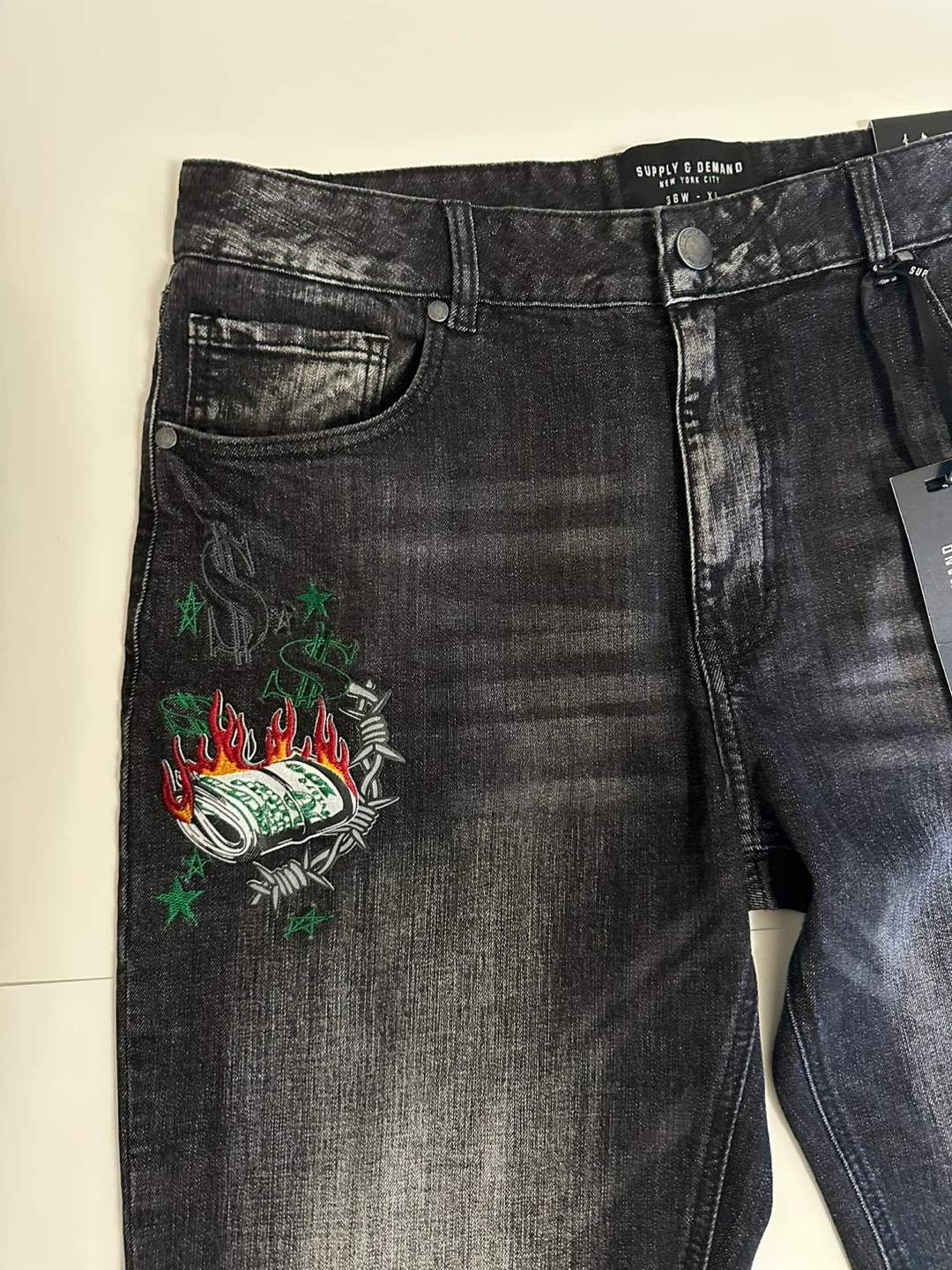 Supply & Demand Slim Fit Jeans - Black Wash - photo 3
