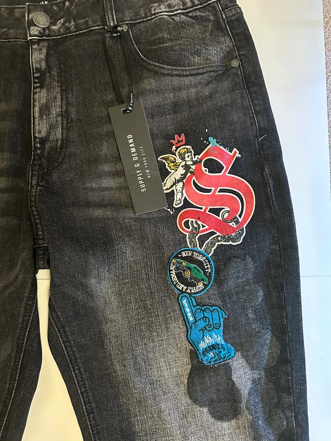 Supply & Demand Slim Fit Jeans - Black Wash - photo 2