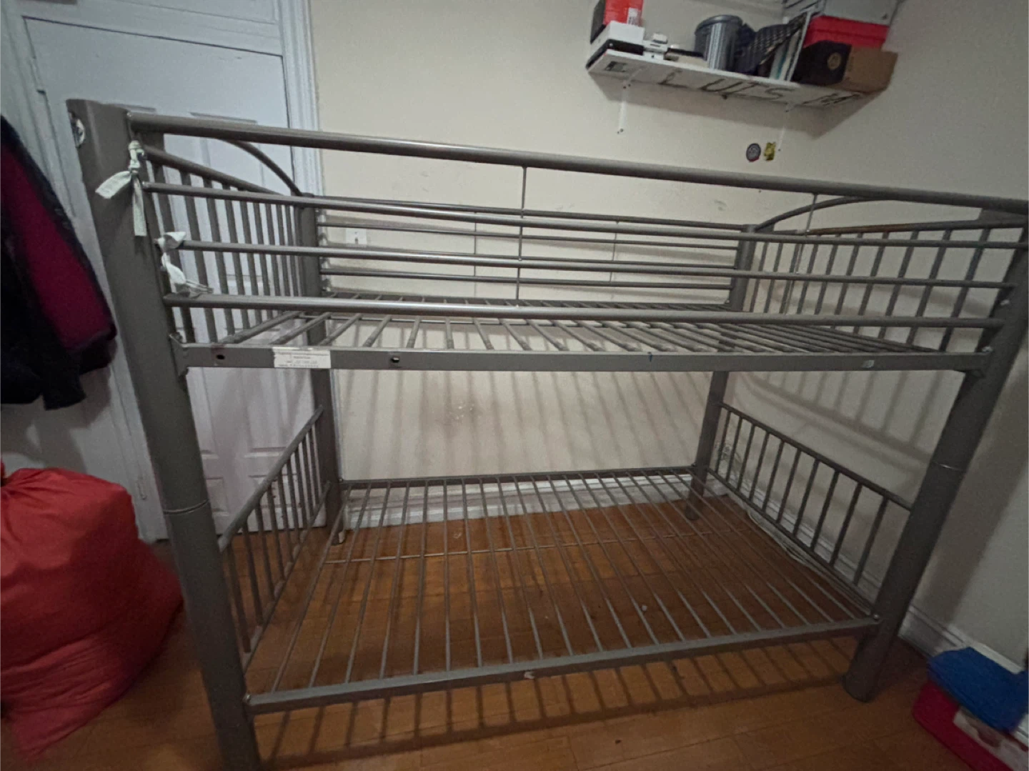 reinforced metal single bunk bed