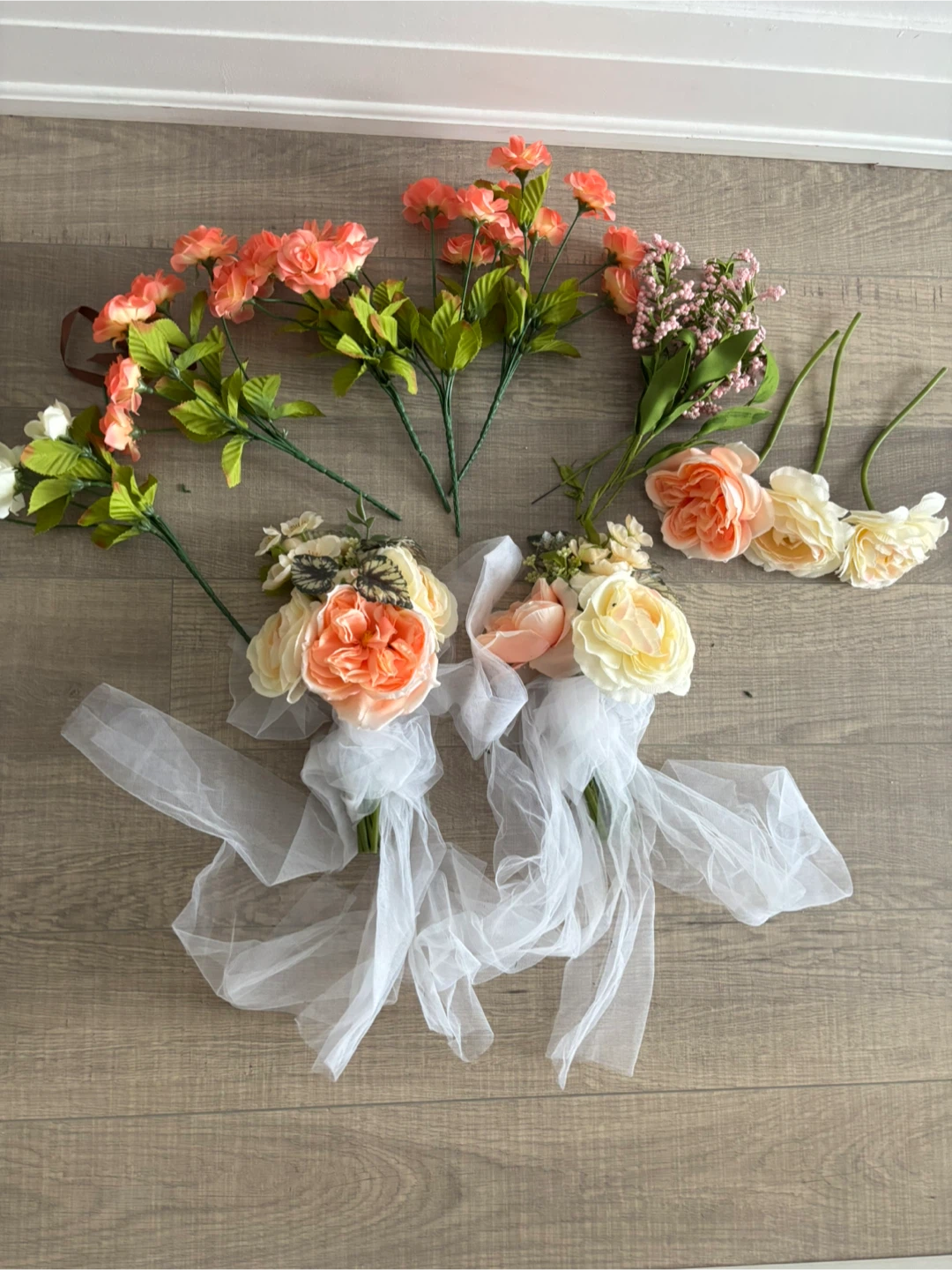 Faux decor flowers