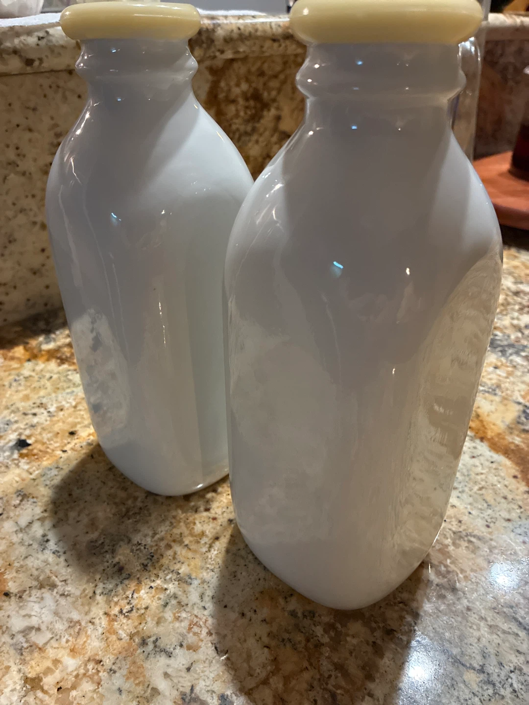 Crate & Barrel Porcelain Milk Bottle