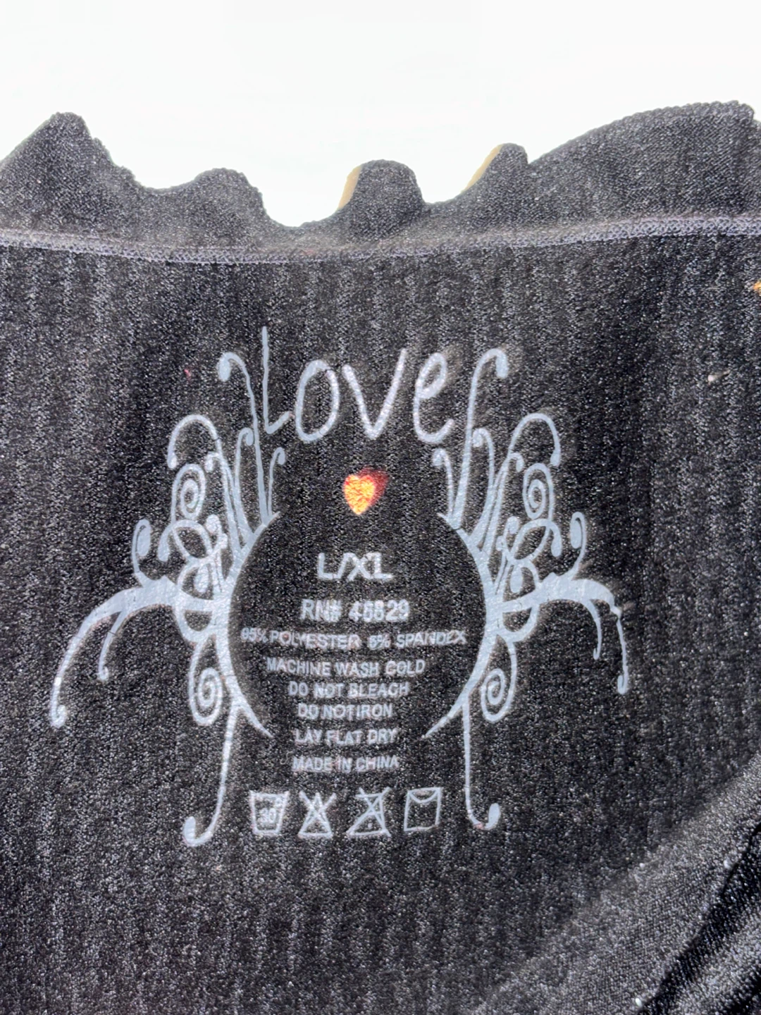 Love Off-the-Shoulder Top L/XL Black - photo 5