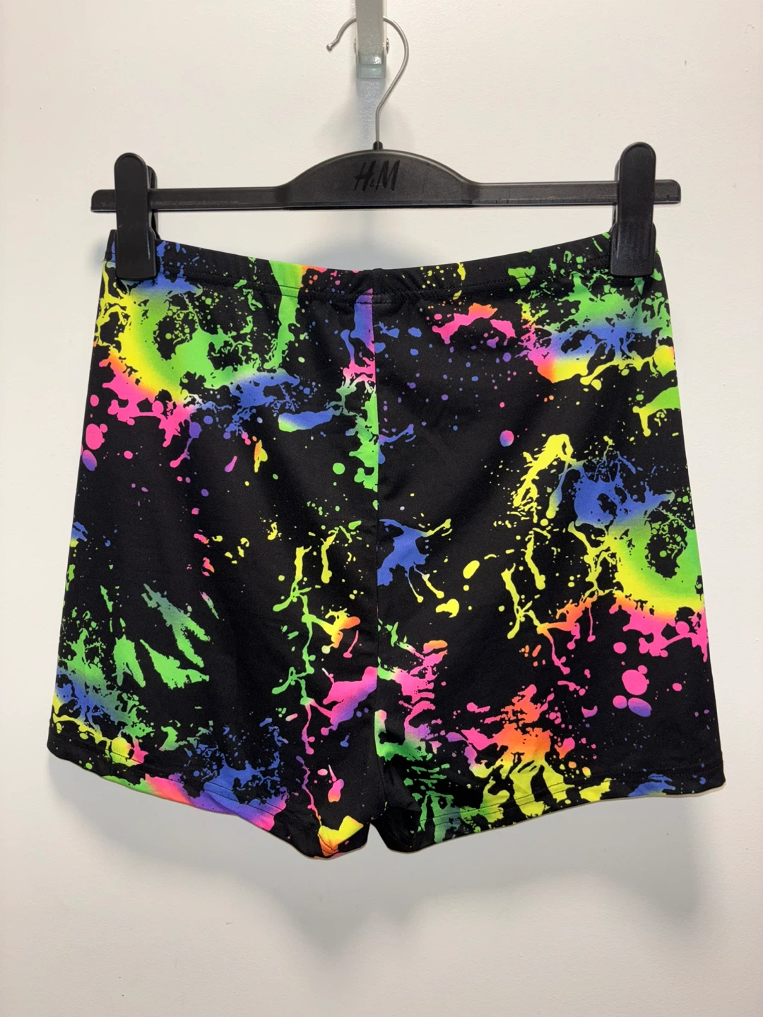 SHEIN Black Splatter Print Crop Top and Shorts Set Size L - photo 4
