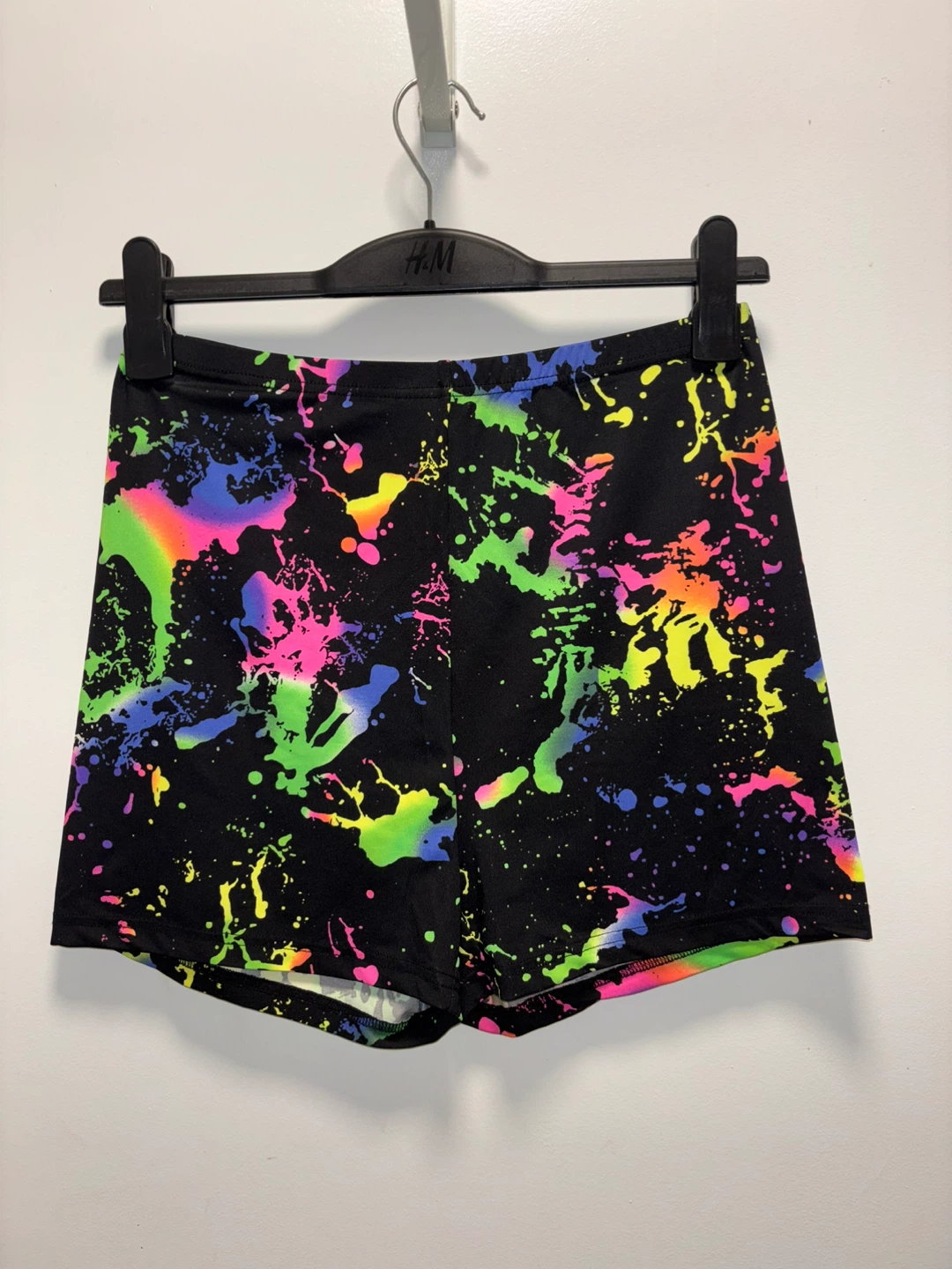 SHEIN Black Splatter Print Crop Top and Shorts Set Size L - photo 2