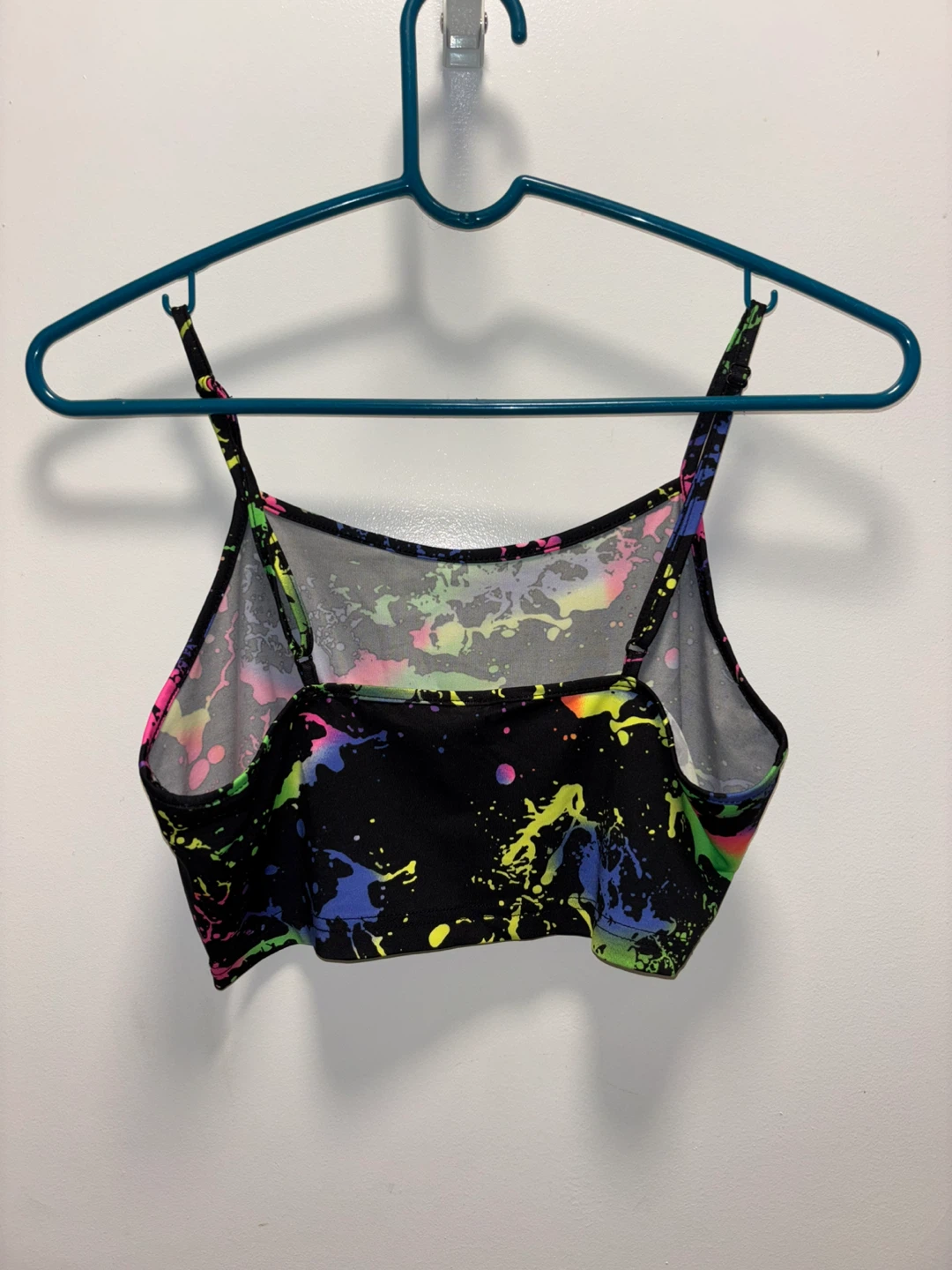 SHEIN Black Splatter Print Crop Top and Shorts Set Size L - photo 3