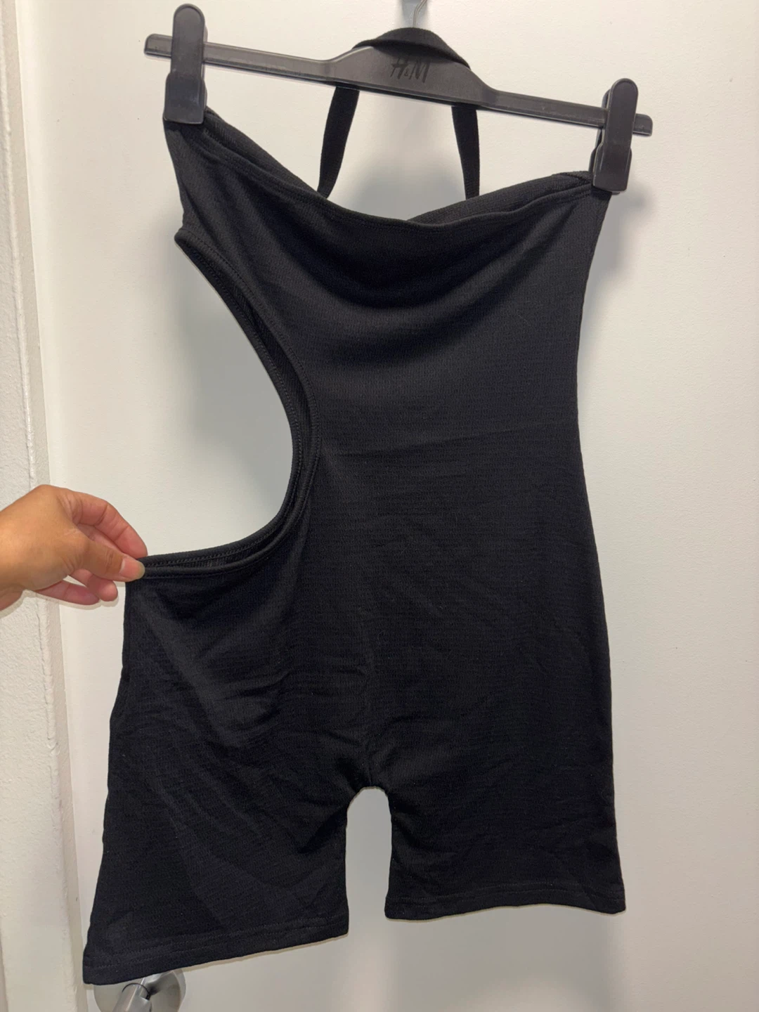 SHEIN Black Cut-Out Bodysuit- Size Small - photo 3