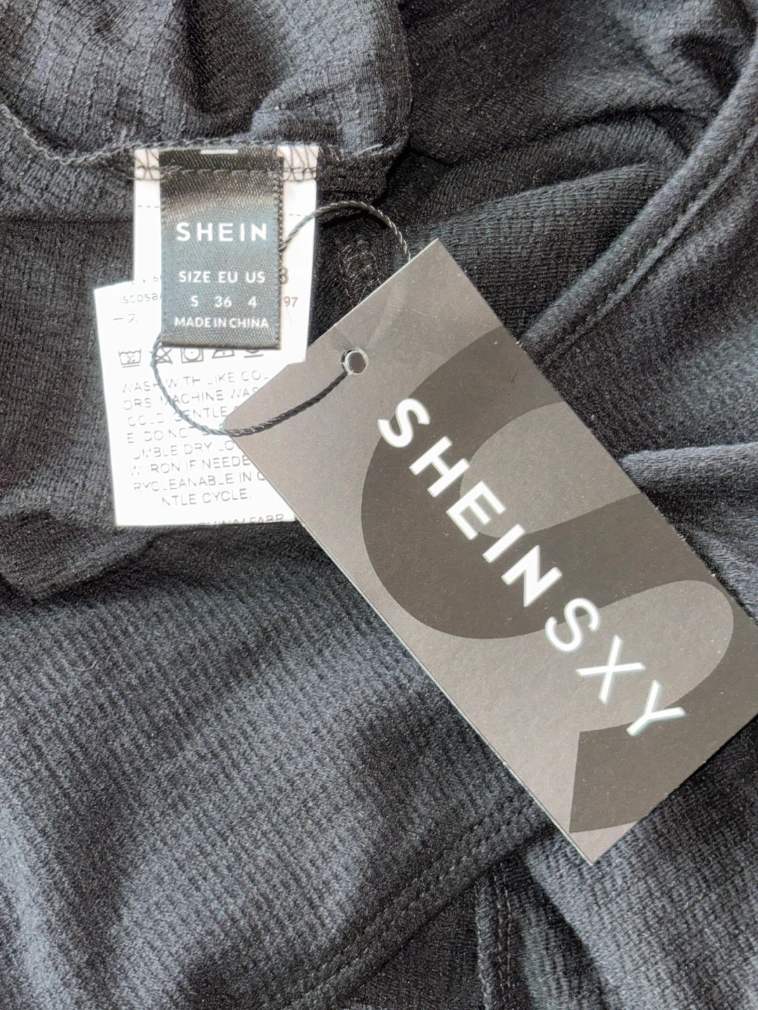 SHEIN Black Cut-Out Bodysuit- Size Small - photo 5