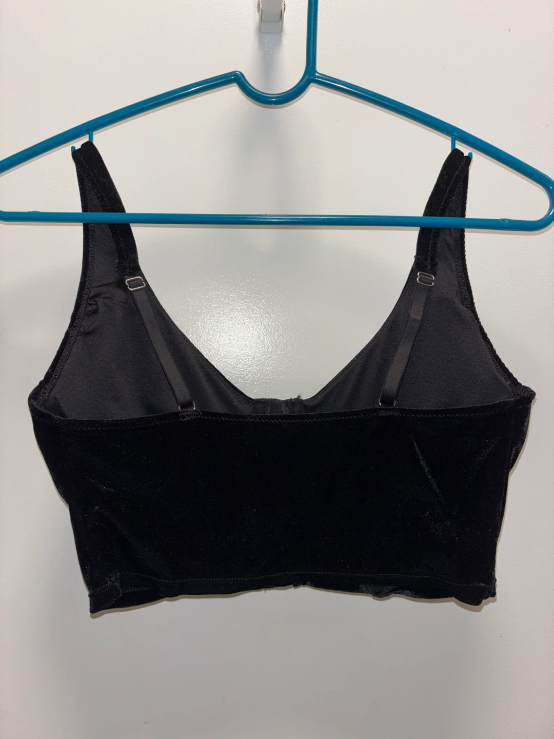 Black Velvet Corset Top- Size Large - photo 2