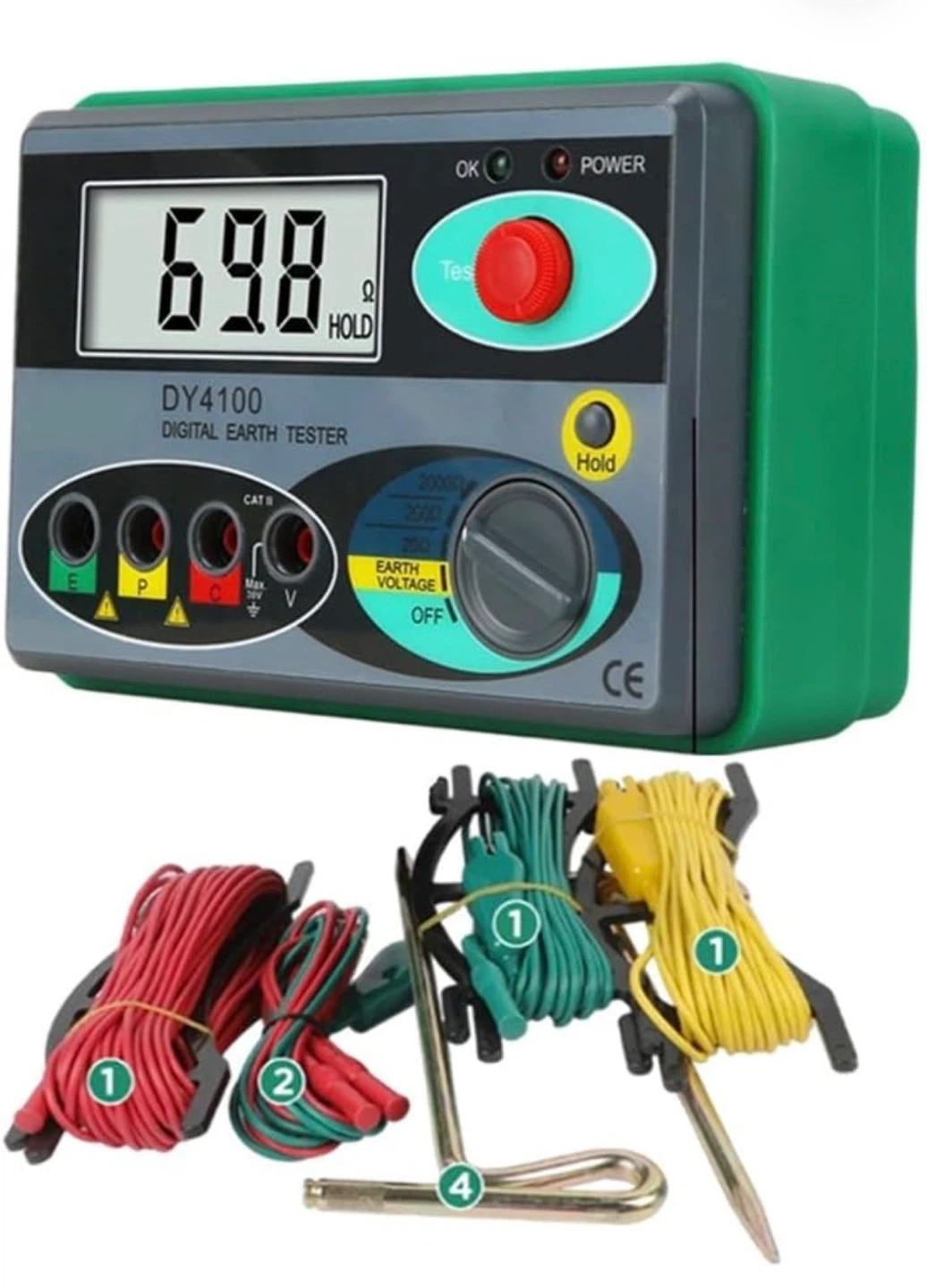 DY4100 Digital Earth Ground Resistance Tester