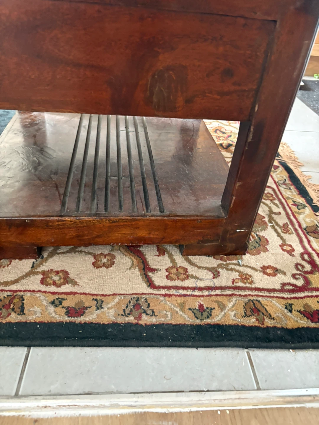 Wooden Side Table with Drawer - photo 2