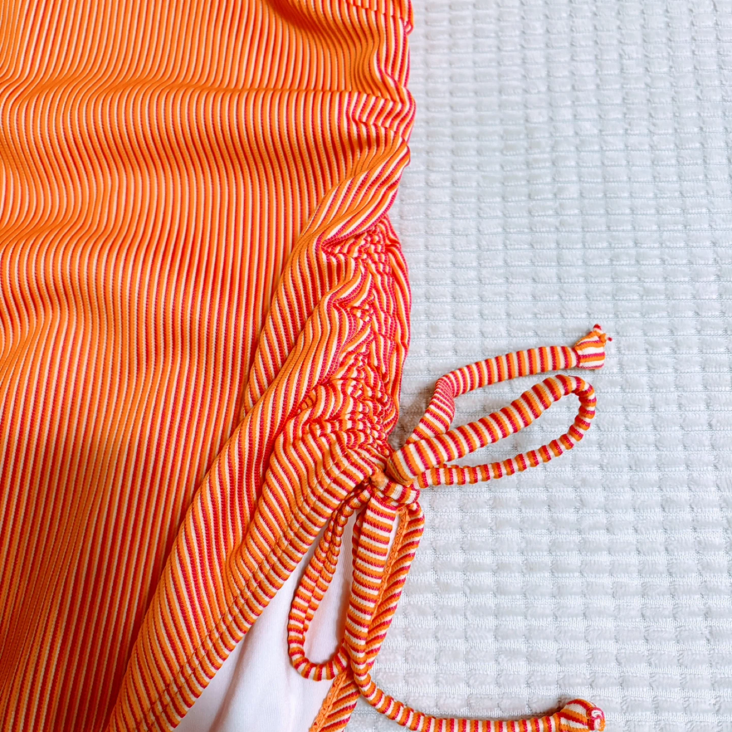 Orange Striped One-Piece Swimsuit - Size XL - photo 2