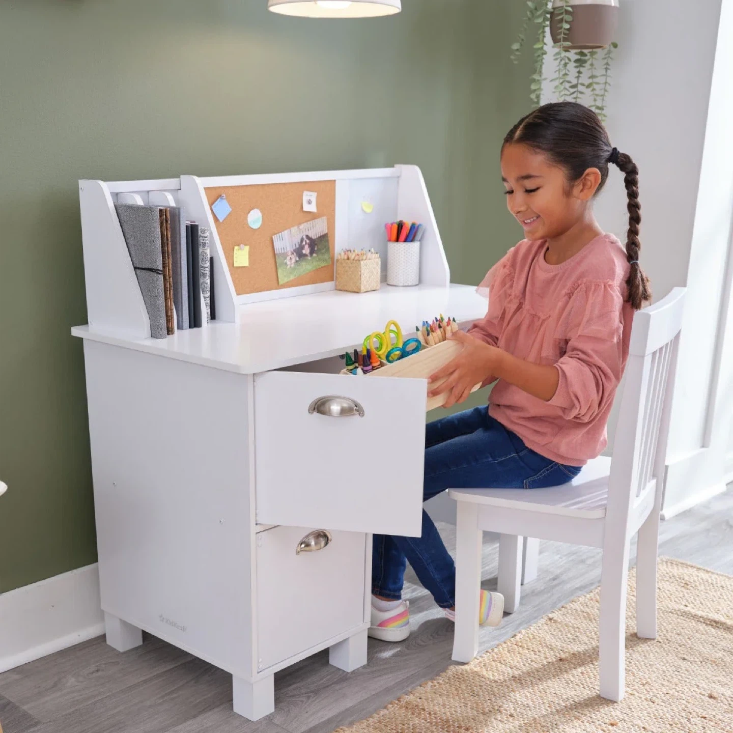 KidKraft Study Desk for Children with Chair new - photo 4