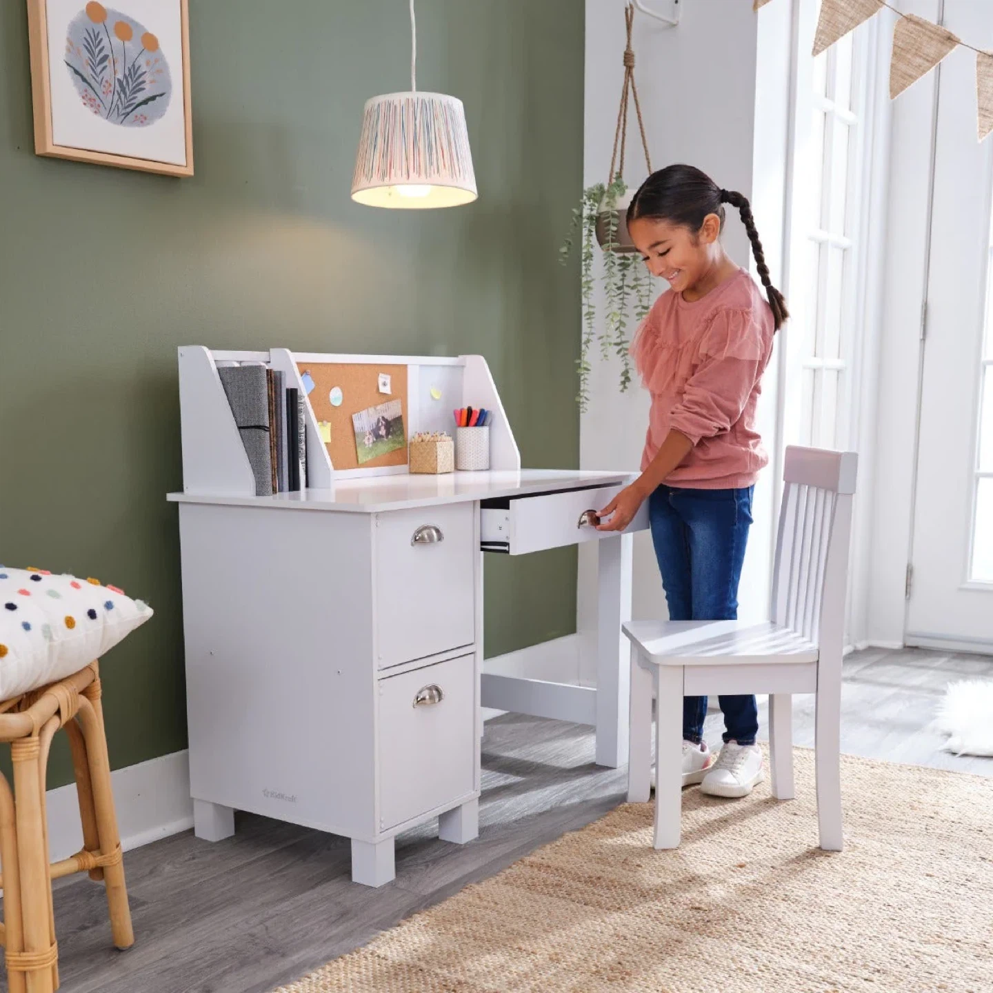 KidKraft Study Desk for Children with Chair new - photo 3