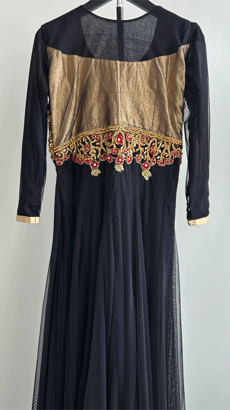 EID SALE! Black Anarkali Dress & Dupatta – Kids/Preteen Size 36 - photo 5