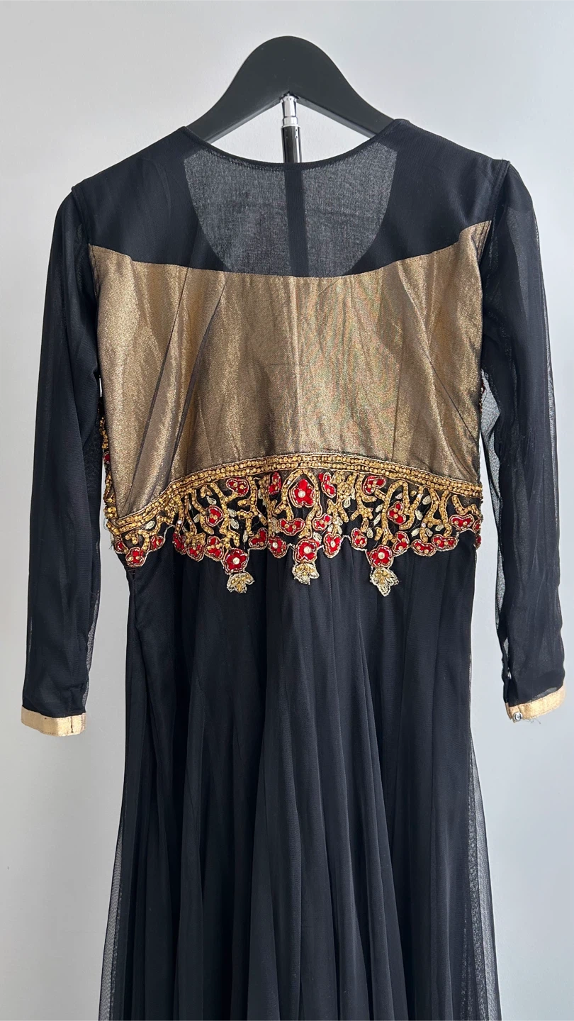 EID SALE! Black Anarkali Dress & Dupatta – Kids/Preteen Size 36 - photo 4