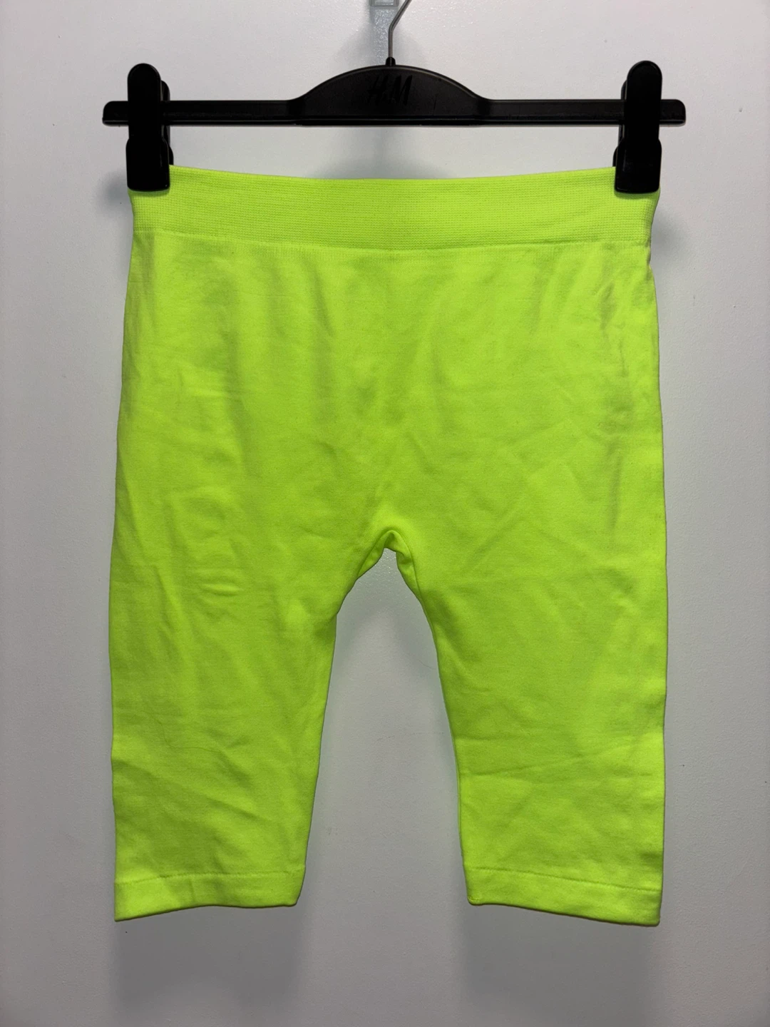 Full Length Neon Green Seamless Biker Shorts - photo 2