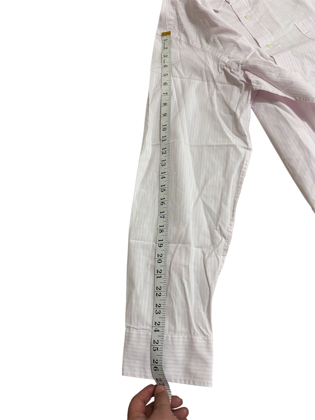 Amazon Essentials Pink Stripe Button-Up Shirt - XL - photo 4