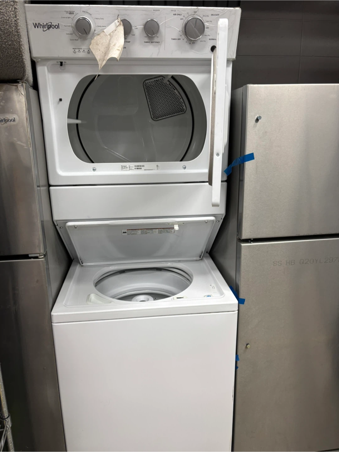 Whirlpool Stacked Washer and Dryer Set