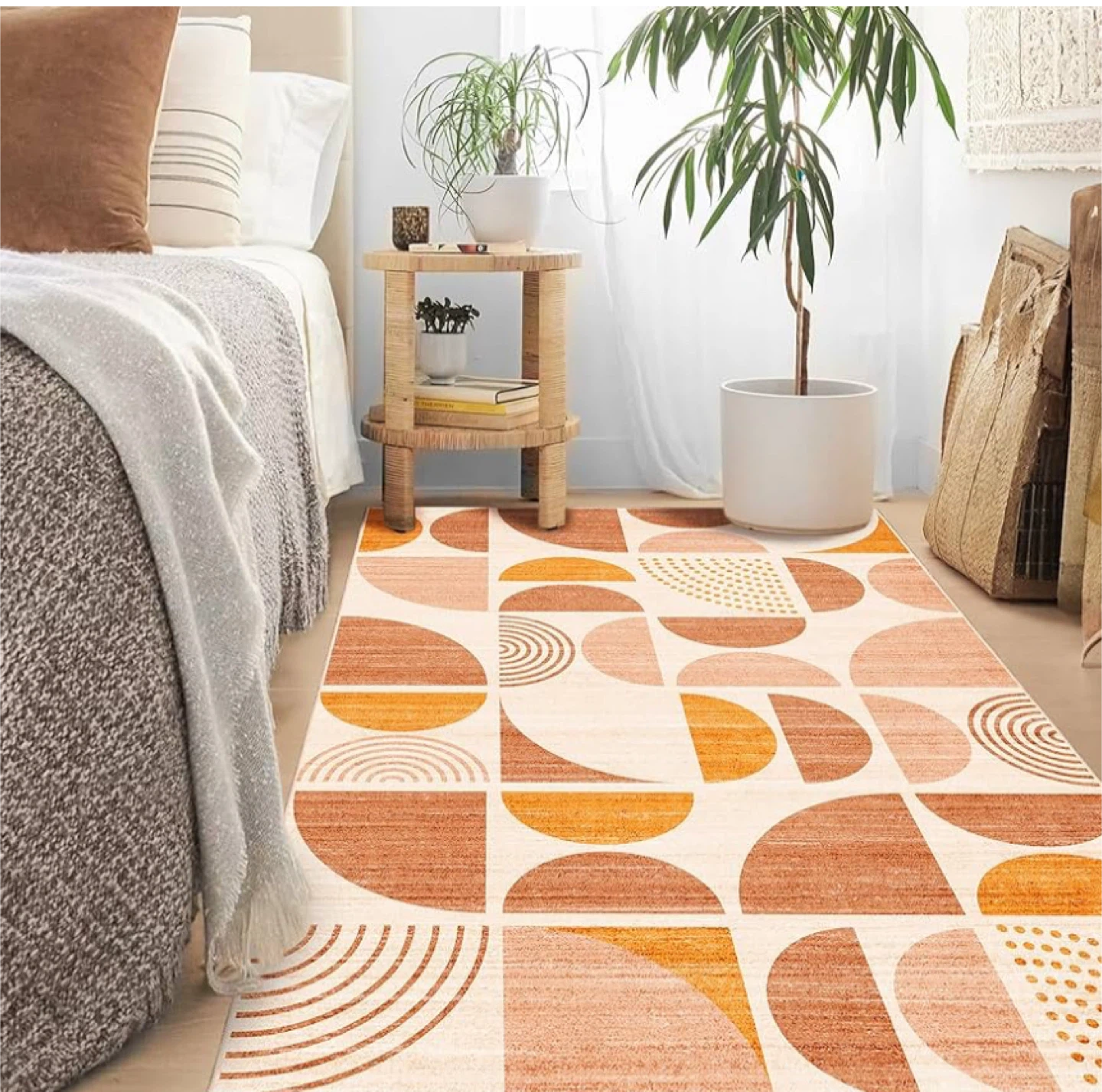 Geometric Area Rug - Mid Century Modern Pattern - photo 3