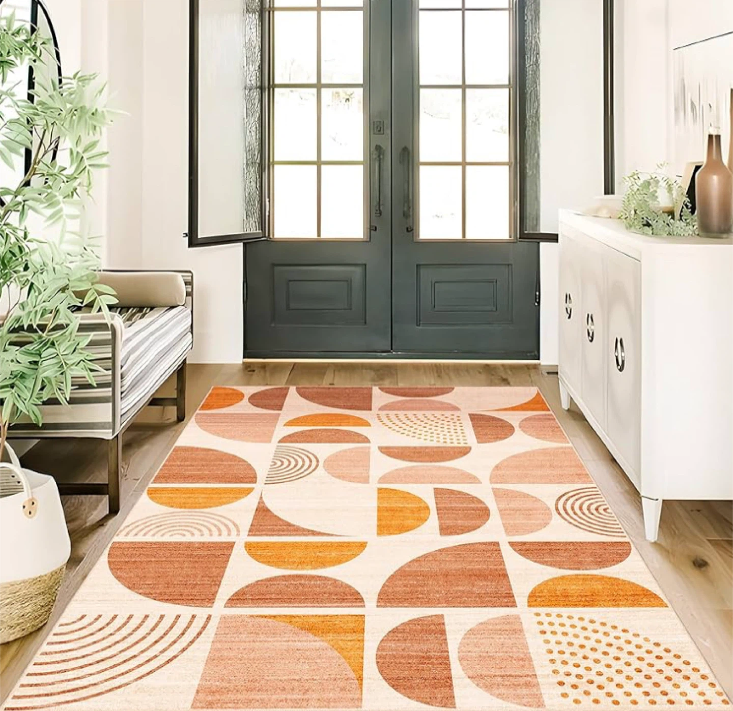 Geometric Area Rug - Mid Century Modern Pattern - photo 4