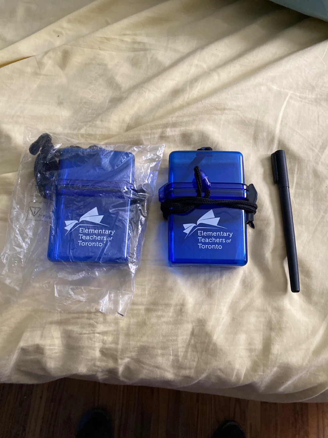 2 Blue waterproof Cases