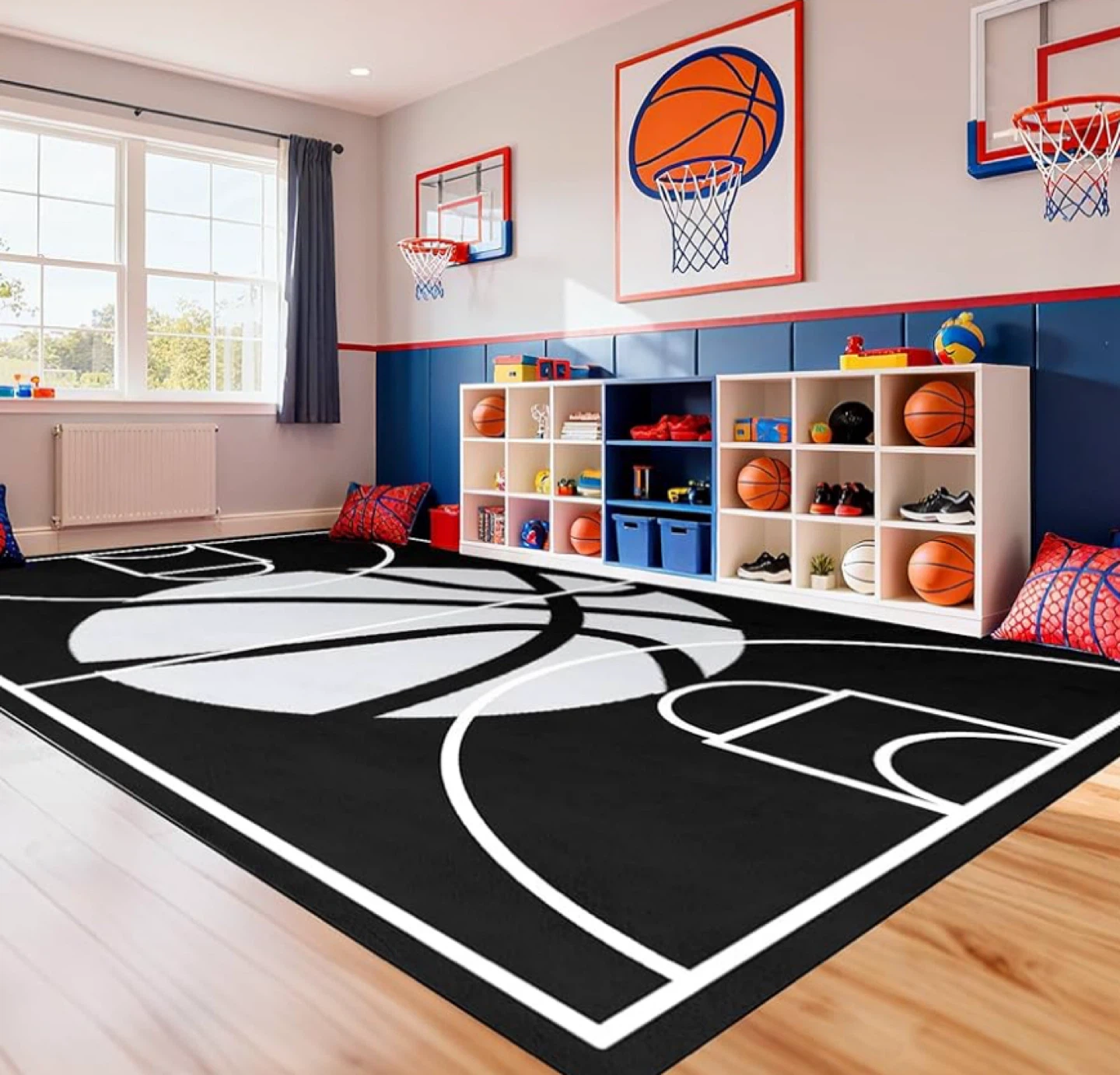 Basketball Court Area Rug 4.5” x 6” - photo 2
