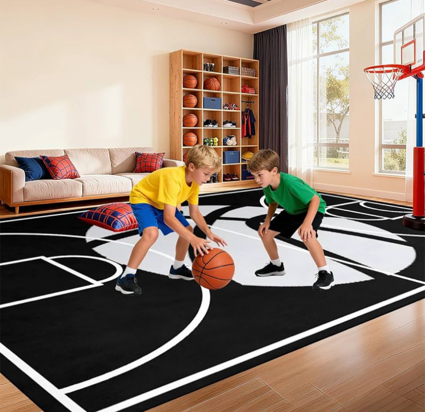 Basketball Court Area Rug 4.5” x 6” - photo 5