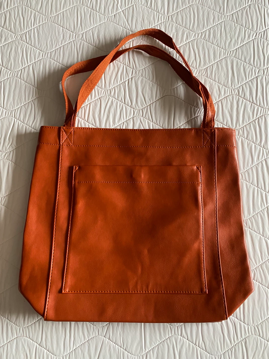 Faux Leather Tote Bags with Inner Pocket and large outer pocket - photo 5