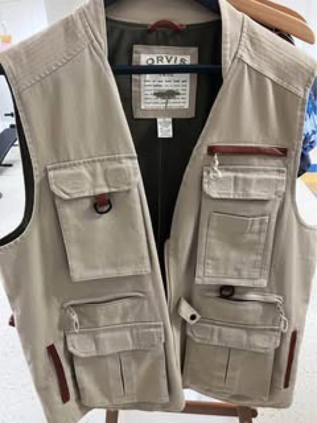 Orvis Tan Fishing Vest Size XL