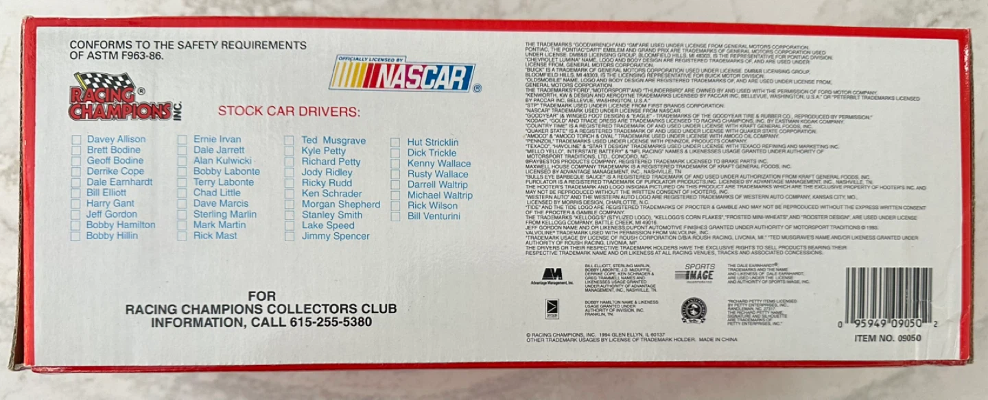 Racing Champions 1:24 Scale 1994 Stock Car Replica - photo 3