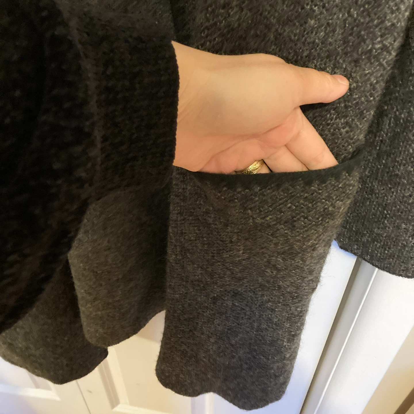 NEW Ricki's Grey Knit Cardigan Coatigan XL - photo 2