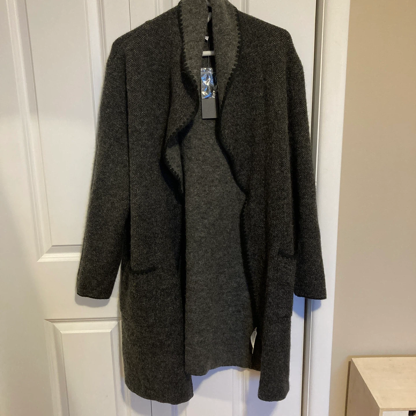 NEW Ricki's Grey Knit Cardigan Coatigan XL