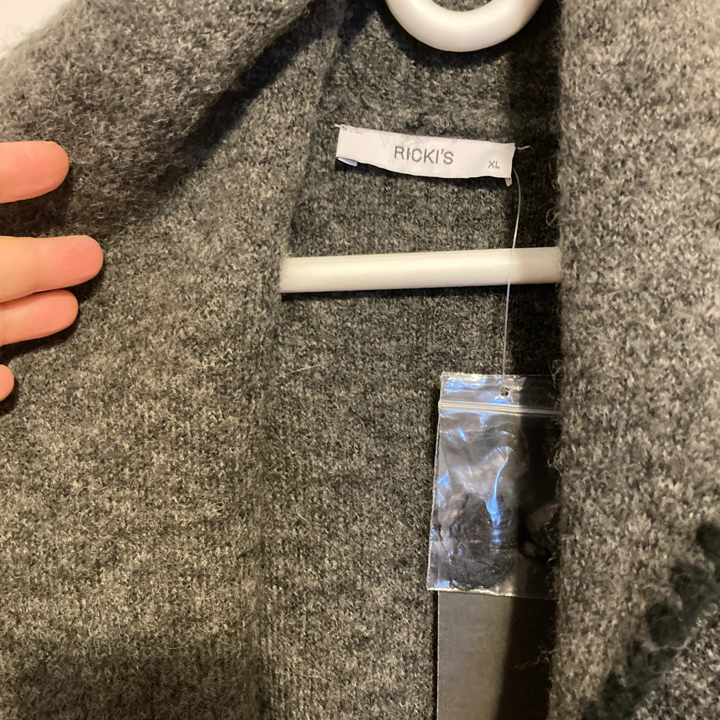 NEW Ricki's Grey Knit Cardigan Coatigan XL - photo 3