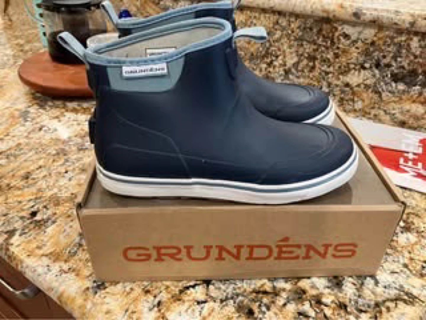 Grundéns Deck Boss Boots - Navy Blue - US Size 7