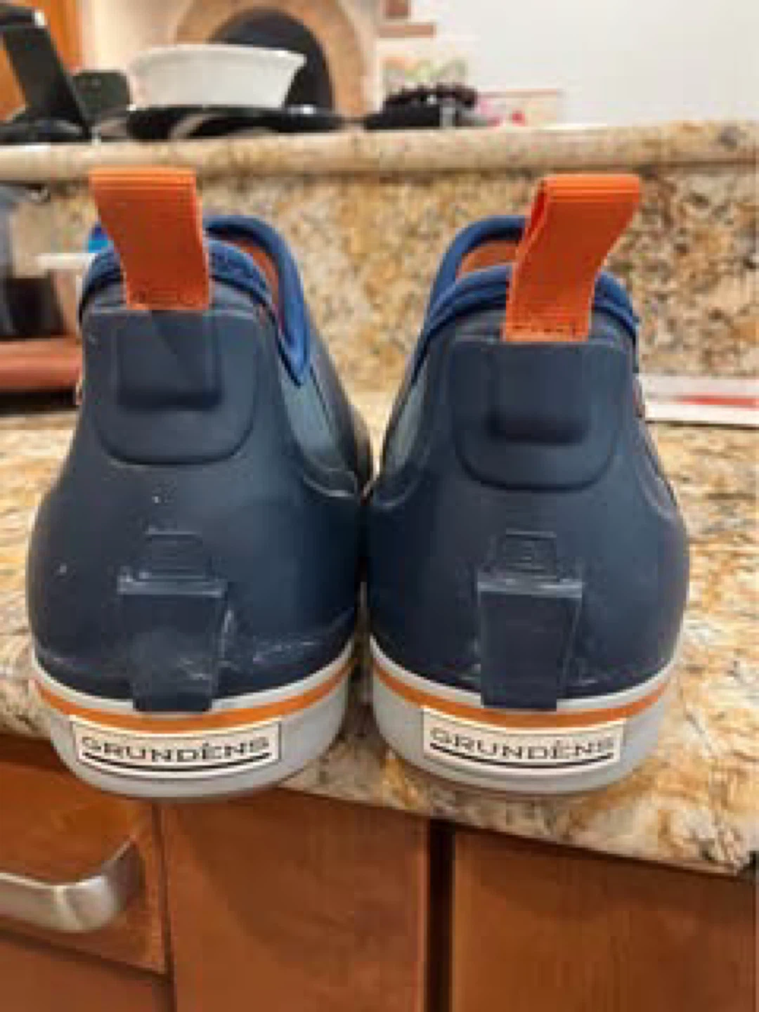 Grundens Navy Blue Waterproof Deck Shoes - photo 5