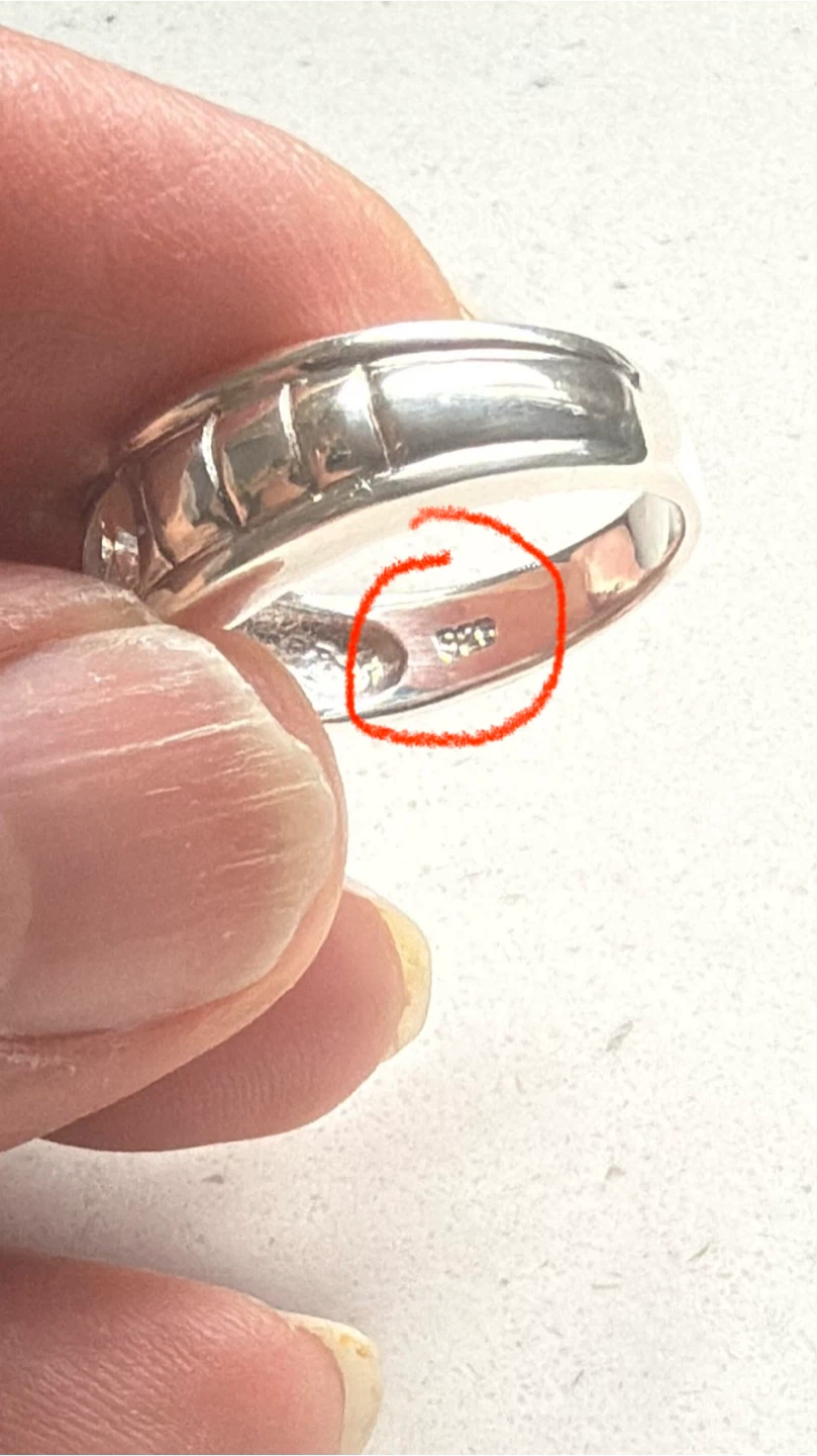 Unisex Sterling Silver CZ Ring - photo 2