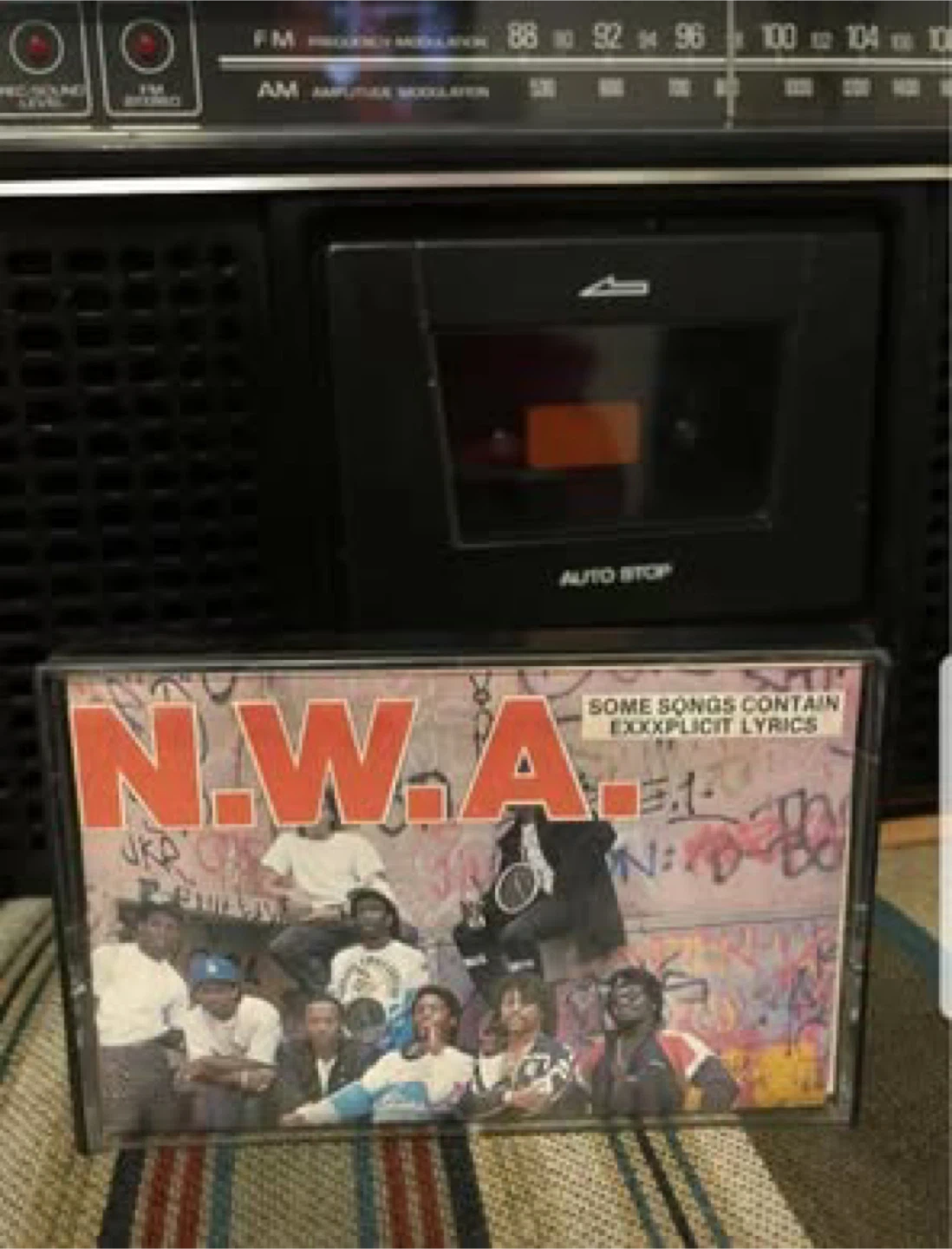 NWA and the posse 1988 rare first release white cassette