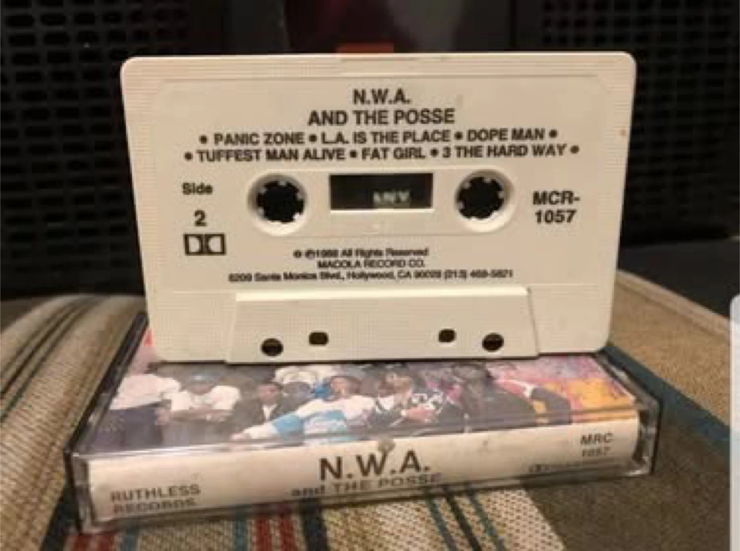 NWA and the posse 1988 rare first release white cassette - photo 2