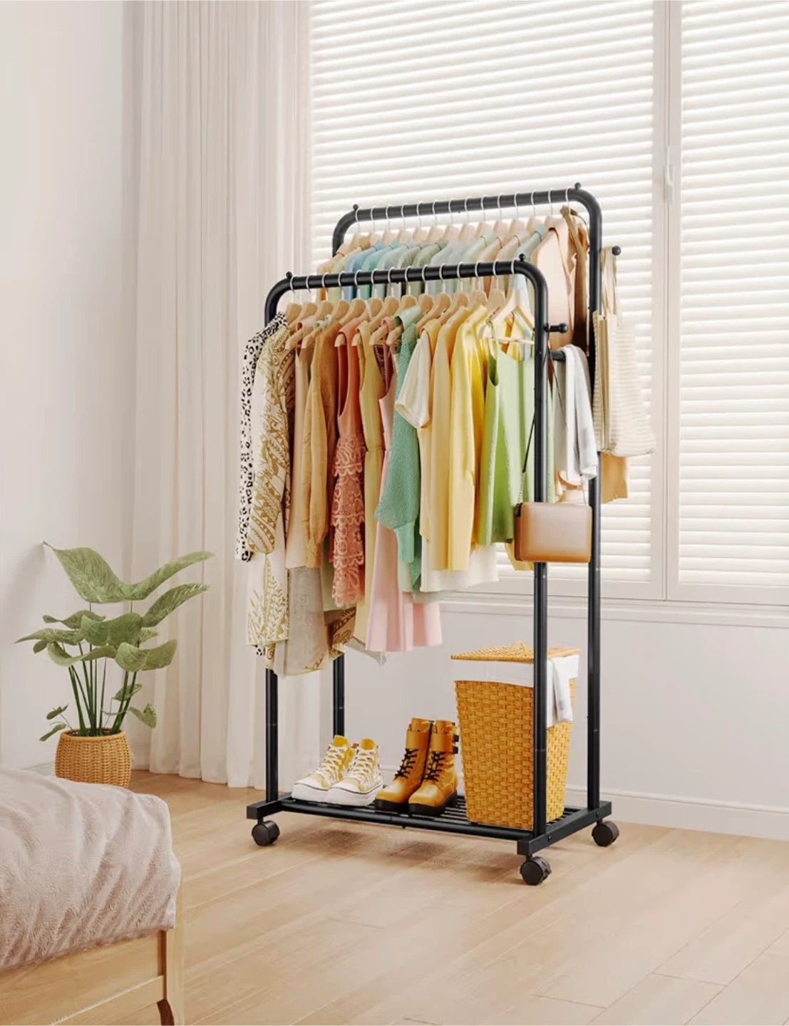 Sakugi Clothing Rack - Double-Rod Coat Rack - BNIB - photo 2