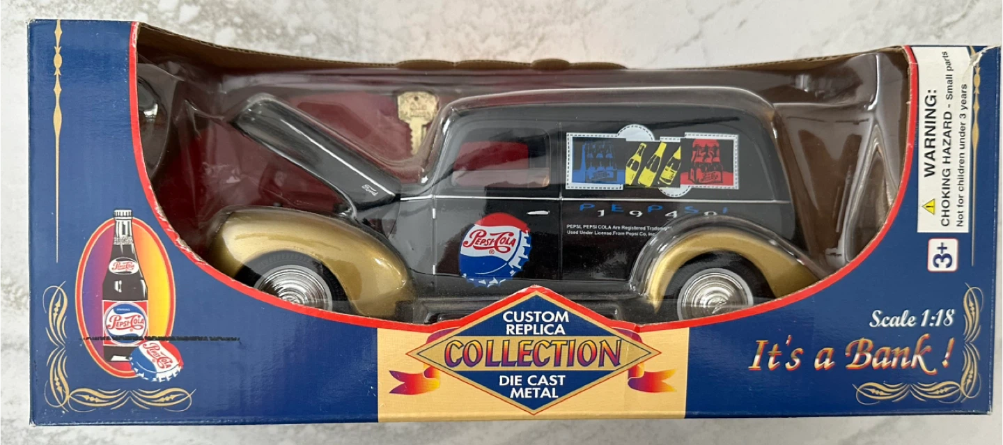 1940 Ford Replica Pepsi-Cola Die Cast Metal Bank